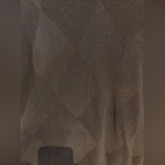 Oscar de la Renta Mens XL Sweater Vest Black on Black EUC - Picture 4 of 5